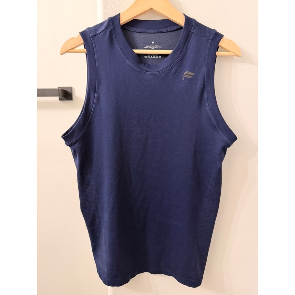Fabletics Sleeveless Tank Top Mens Small Navy Blue‎
